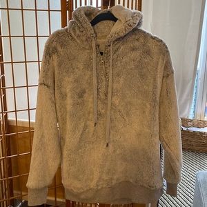 Aerie Sherpa, super soft quarter zip hoodie